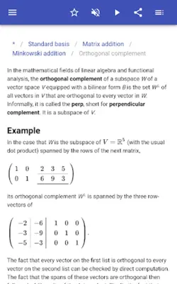 Linear algebra android App screenshot 5