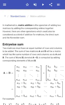 Linear algebra android App screenshot 7